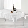 Image de Nappe rectangle 140 x 300 cm jacquard alisson Blanc Douceur d'Intérieur