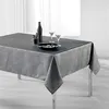 Image de Nappe rectangle 150 x 200 cm polyester imprime argent palacio Anthracite Douceur d'Intérieur