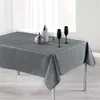 Image de Nappe rectangle 150 x 300 cm shantung imprime safina Gris/Argent Douceur d'Intérieur