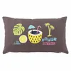 Image de Coussin Déco "Happy Place" 30x50cm Taupe
