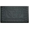 Image de Tapis déco 1740047 tapis d'entrée feuilles polypropylène/cao gris 75 x 45 cm