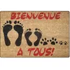 Image de Paillasson coco imprime bienvenu 40 x 60 cm
