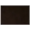 Image de Tapis d'entree rectangle 40 x 60 cm anti-poussiere uni telio Noir