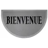 Image de Tapis d'Entrée Demi-Lune "Maison" 45x75cm Gris & Noir