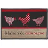 Image de tapis deco rectangle 40 x 60 cm imprime maison de campagne Douceur d'Intérieur