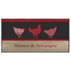 Image de tapis deco rectangle 57 x 115 cm imprime maison de campagne Douceur d'Intérieur