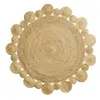 Image de Tapis Déco Rond en Jute "Cordou" 120cm Naturel