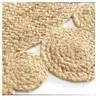 Image de Douceur D'intérieur, Tapis, tapis rond, diamètre 120 cm, jute ajoure, cordou (120 cm)