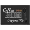 Image de Tapis de Cuisine Imprimé Cappuccino 40x60cm Marron