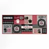 Image de Tapis de Cuisine "Digital Menu" 50x120cm Rouge