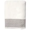 Image de Serviette de Toilette Jacquard "Belina" 50x90cm Blanc