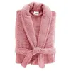 Image de Peignoir Col Châle en Coton "Tendresse" Bois de Rose