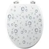 Image de Abattant WC Imprimé "Bubble" 46cm Blanc