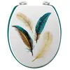 Image de Abattant WC Déco "Plumiss" 46cm Multicolore