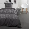Image de TODAY Parure de lit Coton 1 personne - 140x200 cm - Imprimé Gris Gael