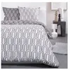Image de Parure de lit TODAY Sunshine 220x240 cm coton gris réversible