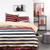 Image de Parure de lit Sunshine - 240x260 cm - 2 personnes - Coton imprimé rayé