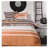 Image de Parure de lit 2 personnes -TODAY - 240x200 cm - 100% Coton - Orange, Noir et Blanc
