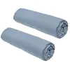 Image de Lot de 2 draps housses TODAY Essential - 90 x 190 cm - 1 personne - 100% Coton - Denim