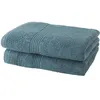 Image de Lot de 2 serviettes de toilette TODAY 50x90 cm 100% Coton- Paon