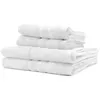 Image de 2 Serviettes de bain 50x90 + 2 Draps de bain 70x130 cm 100% Coton - Craie