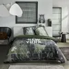Image de Parure de lit - JAVA - 2 personnes - 240x220 cm - Coton - Imprimé New York - Vert