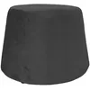 Image de LEFEBVRE-TEXTILE Pouf recouvert de velours noir 31.5 x 34 x 46.5 cm