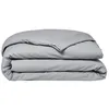Image de Housse de couette Essential - 220 x 240 cm - 2 personnes - 100% Coton uni - Acier