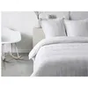 Image de Parure de lit en percale CHAUMONT - couette 220x240cm + 2 taies 63x63cm - Blanc