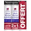 Image de Neutrogena Sticks Lèvres Lot de 2 + 1 Offert