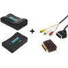 Image de CONECTICPLUS Convertisseur hdmi vers péritel et rca noir