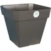 Image de RIVIERA Pot de fleurs Soleilla - Carré - 40 x 40 cm - Gris pailleté
