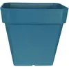 Image de Bac a fleurs carré RIVIERA SOLEILLA - Plastique - 50x50 cm - Bleu