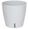 Image de Pot de fleur rond Eva New en plastique - RIVIERA - Ø 31 cm - 14,5 L - Blanc