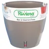 Image de RIVIERA Pot rond Eva New en plastique - Ø 46 cm - 49 L - Taupe