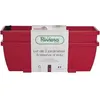 Image de Bac a fleurs RIVIERA EVA - Lot 2 jardinieres - Plastique - 57 cm - Rouge