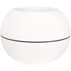 Image de Bac a fleurs rond RIVIERA GRANIT BOULE - Plastique - Diametre 40 cm - Blanc