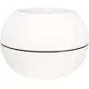 Image de Bac à fleurs rond GRANIT BOULE - Plastique Ø 50 cm - Blanc