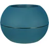 Image de Bac a fleurs rond RIVIERA GRANIT BOULE - Plastique - Diametre 50 cm - Bleu