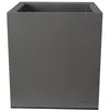 Image de Riviera - Pot en plastique carré aspect granit 30 cm Gris