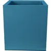 Image de Bac a fleurs carré RIVIERA GRANIT - Plastique - 40x40 cm - Bleu