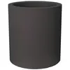 Image de Riviera - Pot en plastique rond aspect granit 40 cm gris