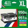 Image de 123CONSOMMABLES - 950XL 951XL - Cartouches d'encre compatible avec HP 950XL 951XL pour HP Officejet Pro 8600 8620 8610 8100 8615 8625 8630 8640 251dw 276dw (pack de 4)