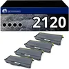 Image de Pack de 4 toners compatible BROTHER TN2120 XL noir