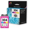Image de 123CONSOMMABLES - 304 - Cartouches d'encre Compatible avec HP 304 Couleur pour Cartouche Encre 304 pour HP Deskjet 3760 2620 2625 2630 2635 2655 3700 3720 3755 Envy 5010 5020 5030 5032 (sans puce)