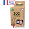 Image de UPrint - Pack de 2 - noir, couleur (cyan, magenta, jaune) - compatible - boîte de suspension - remanufacturé - cartouche d'encre (alternative pour : HP 302) - pour HP Deskjet 1110, 21XX, 36XX; ENVY 45XX; Officejet 38XX, 46XX, 52XX