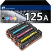 Image de 123CONSOMMABLES - 125A - Toner compatible avec HP 125A CB540A CB541A CB542A CB543A pour HP Laserjet CM1312 CP1215 CP1217 CP1510 CP1514 CP1515 CP1518 (Noir / Cyan / Magenta / Jaune)
