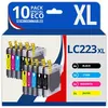 Image de 123CONSOMMABLES - LC223 - Cartouche d'encre pour Brother LC 223 223XL pour Brother MFC-J4420DW MFC-J4620DW MFC-J5720DW MFC-J480DW MFC-J4625DW MFC-J5625DW MFC-J5620DW MFC-J5320DW DCP-J4120DW DCP-J562DW