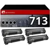 Image de Pack 4 Toners compatible CANON 713 noir
