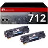 Image de Pack 2 Toners compatible CANON 712 noir